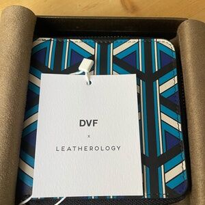 DVF & Leatherology Zip Around Leather Wallet - NWT
